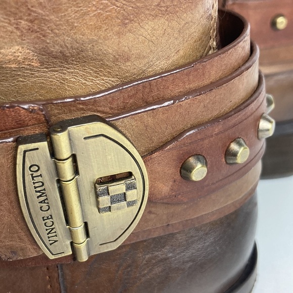 Vince Camuto Beatrix Harness Boot in Russet Size 8 Riding Western Equestrian - Picture 16 of 16